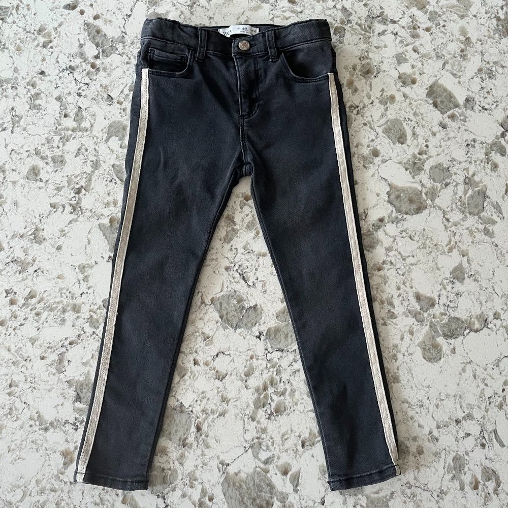 Zara charcoal jeggings sz 4-5